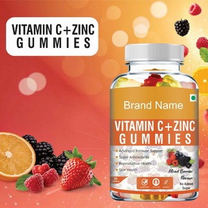 <span class=keywords><strong>C</strong></span> vitamini + çinko Gummies 60 paket özelleştirilmiş ambalaj ile farklı tatlar mevcuttur - Product Image 5