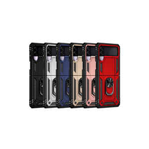 Étui de protection en silicone liquide gris premium pour Samsung Galaxy Z Flip 3, coque arrière souple en silicone avec design élégant 'Ins' - Product Image 3