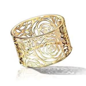 Rond de serviette en métal vintage nouveau design pour mariage maison et restaurant porte-serviettes décoratif tendance de table - Product Image 5