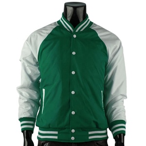 Veste universitaire pour hommes de haute qualité avec broderie en chenille et manches en cuir veste Letterman de baseball personnalisée - Product Image 4