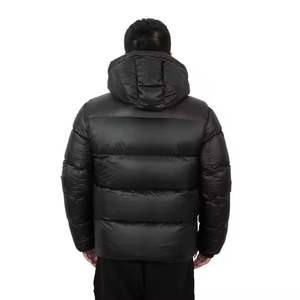 Chaqueta acolchada cálida informal con burbujas para hombre con logotipo personalizado de color sólido de nuevo diseño, chaqueta de invierno con cremallera y bolsillos - Product Image 4