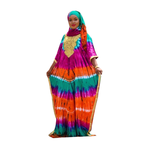 Premium Rayon Printed Womens Kaftan Maxi Dress Plus Size Flowy Beach Outfit for Vacation Poolside Resort and Casual Summer Wear - Product Image 6