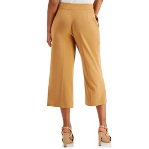 Pantaloni Calvin Klein da Donna, Modello Lussuoso a Gamba Larga, Antirughe, Vita Alta, Stile Elegante da Ufficio, Marrone, Taglia 8 - Product Image 2