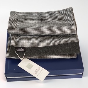 Bufanda de Lana de Doble Cara en Caja de Cuero PU, Chal, Camisola, Diseño de Pata de Gallo Blanco Ahumado, Regalo de Navidad, Estilo Tradicional - Product Image 2