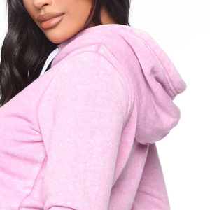 Venta al por mayor de moda Rosa diseñador pullover sudadera casual manga larga sudaderas con capucha - Product Image 5