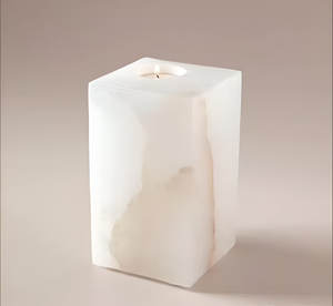 ที่วางแก้วชาทำจากอะลาบาสเตอร์ธรรมชาติทำด้วยมือช่างฝีมือทำจากงานฝีมือคุณภาพดีทนทานต่อการตกแต่งที่หรูหราคุณภาพระดับพรีเมียม - Product Image 1