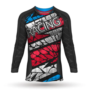 Jersey de Motocross 100% poliéster Micro Malla tela con Color que nunca se desvanece MX sublimación Jersey motocicleta y carreras de autos para hombres - Product Image 1