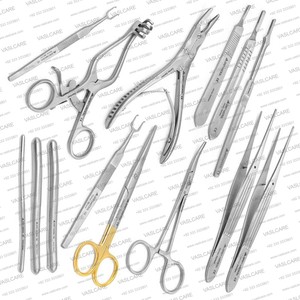 ชุดเครื่องมือผ่าตัดสแตนเลสเกรดสูง14ชิ้นสำหรับมืออาชีพทางการแพทย์การดูแลรักษาหลอดเลือด - Product Image 2
