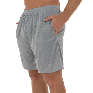 Pantalones cortos deportivos de alta calidad para hombre, pantalones cortos de malla de cintura media, bolsillo de entrenamiento de gimnasio personalizado para baloncesto, pantalones cortos de poliéster para hombre - Product Image 2
