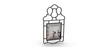 This Mirror Brings Elegance and Style to Your Home Its Durable <b>Metal</b> <b>Frame</b> Mirror Is Both Lightweight & Ensuring Longevity - Product Image 4