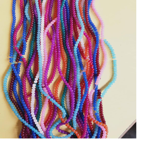 Perles de verre rondelle sur mesure dans des couleurs assorties disponibles à partir de la taille 6 mm idéal pour une utilisation par les créateurs de bijoux et les magasins de perles - Product Image 5