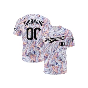 Nouvelle Arrivée Maillots de Baseball Personnalisés pour Hommes et Femmes, Impression Numérique, Couleurs Personnalisées, T-shirts de Sport Softball S-5XL, 100% Polyester, Séchage Rapide - Product Image 3