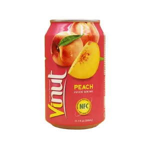 VINUT 330ml Peach Juice Manufacturing Newest OEM beverage real pure