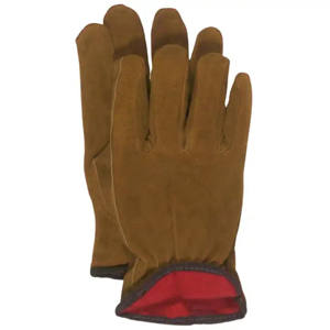 Gants en cuir de vachette pleine fleur de haute qualité, antistatiques, antidérapants, durables, avec poignet réglable, 11 oz, épais, robustes, pour conducteur - Product Image 5