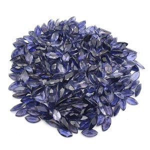 Marquise Cut Blue Iolite Gemstone Cristal naturel à facettes en vrac pour bijoux et guérison Pierre taillée brillamment polie - Product Image 5