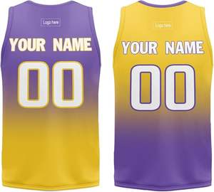 Uniforme de basket-ball léger de style unique de couleur unie uniforme de basket-ball de qualité supérieure pour adulte - Product Image 1