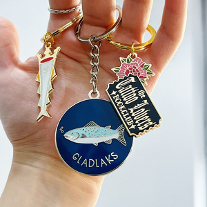 Chất lượng cao kim loại Keychain tùy chỉnh logo Keychain cứng mềm men móc khóa với thiết kế khá cho túi - Product Image 2