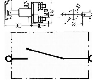 M8 M10 interruttore di alimentazione per auto a doppio pilastro in rame a 2 fori interruttore di interruzione della batteria interruttore di disconnessione principale - Product Image 2