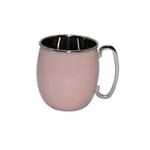 Elegant <b>Moscow</b> <b>Mule</b> <b>Mug</b> Stainless Steel Pink Finished Handgrip Handle Perfect for Wedding Tableware and Serving Beverages - Product Image 4