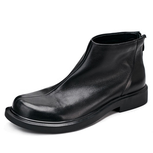 Chaussures décontractées légères avec semelle absorbant la transpiration et structure flexible, chaussures de tous les jours pour hommes, chaussures en cuir - Product Image 1