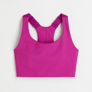 Soutien-gorge de sport sans couture pour femmes Design personnalisé XL une épaule entraînement Fitness équipement d'entraînement respirant Yoga soutien-gorge de sport en vente - Product Image 1