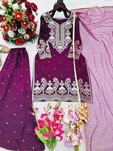 Haut Sharara en tulle doux prêt à porter pour femmes, pour mariage et soirée, de fournisseur indien - Product Image 5