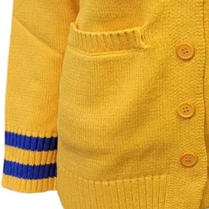 Custom Sigma Gamma Rho College Logotipos Button-Up Letterman Loose Fit Varsity Cardigan Suéter para Cheer Team Knitwear Cardigan - Product Image 6