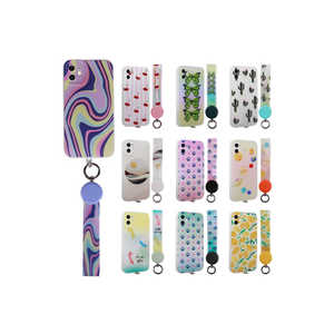 Coque en silicone à motifs MRSA Arte Edition pour iPhone 11 avec dragonne réglable et cordon, accessoire de protection pour téléphone portable - Product Image 2