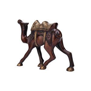 Shubham Handmade <b>Vintage</b> Brass Camel Statue Showpiece for Home Decor, Office Table, <b>Bookshelf</b> Accent, Antique Gift Collectible - Product Image 4