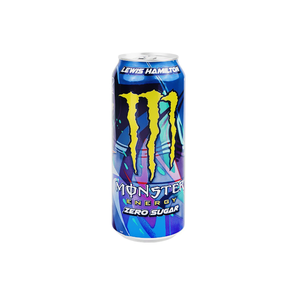Lot de 24 bouteilles de Monster Energy Lewis Hamilton Zero Sugar de 500 ml chacune, carton maître, poids net 12,5 kg, pour vente en gros et livraison directe. - Product Image 2