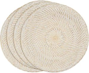 Best Natural Rattan Rounded Placemat for Parties and Functions Tableware Decorative Design <b>Mats</b> & Pads - Product Image 4