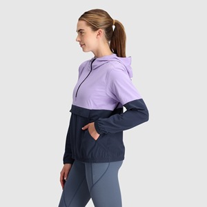 เสื้อแจ็กเก็ตกันน้ำสำหรับผู้หญิงเสื้อฝึกวิ่งจ๊อกกิ้งผ้าโพลีเอสเตอร์100% ใหม่2025ออกแบบได้ตามต้องการ - Product Image 4