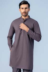 Traje Shalwar Kameez informal de algodón transpirable para hombre al por mayor de fábrica 2024 moda musulmana pakistaní a la venta - Product Image 4