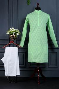 <b>Men's</b> Traditional Cotton <b>Kurta</b> for Wedding Functions Best Quality Designs Collection Embroidered <b>Kurta</b> - Product Image 4