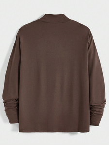 Wholesale 100% Cotton Plain O Neck Full Sleeve <b>Tshirt</b> Men Long Sleeve T Shirt Custom t Shirt for Men's - Product Image 5