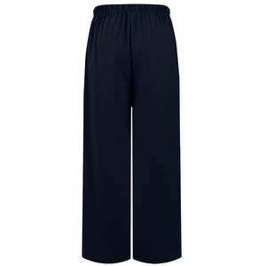 Pantalon de survêtement évasé ActiveWear lourd pour femme avec ceinture à cordon de serrage Couleur unie Style avant plat pour l'hiver - Product Image 5