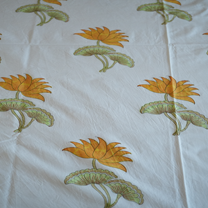 Premium 100% Cotton Hotel-Style Bedsheet Set Waterproof Smooth Texture Durable Fabric Soft Finish Luxurious Floral Leaves - Product Image 3