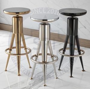 Taburetes de metal funcionales para restaurantes Hotel Comedor Espacios Oficina y decoración del hogar - Product Image 1