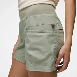 กางเกงขาสั้นสำหรับวิ่งเอวสูงของผู้หญิงกางเกงขาสั้นกลางแจ้งแบบถักระบายอากาศได้ดีมีกระเป๋าโลโก้ตามสั่ง - Product Image 1