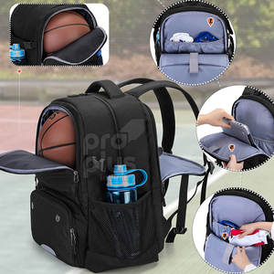 Sac de sport de basketball à grande capacité pour hommes, avec plusieurs poches, pour l'école, le collège et les joueurs de club - Product Image 2