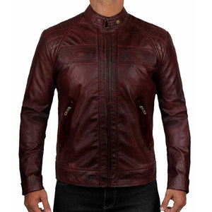 OEM Custom <b>Men's</b> Casual <b>Leather</b> <b>Jacket</b> Wool Coated Motorbike <b>Jacket</b> with Custom Embroidery <b>Men</b> and Women's Customizable Design - Product Image 3