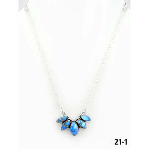 Collier artisanal en turquoise et argent sterling Golden Hills du sud-ouest, bijou de collection culturelle - Product Image 1