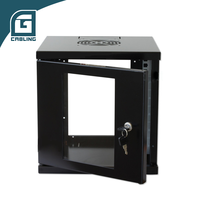 Gcabling Fire Proof 10 pouces 800 1000 Modular Network Flatpack Data Center Server Racks Cabinet Pdu Cabinet 9U Slim for Telecom