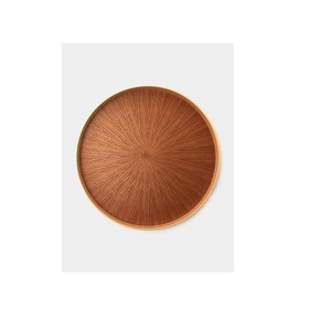 Bandeja DE SERVICIO DE Metal hecha a mano escultural moderna, plato de aperitivos de fruta ovalado ecológico pulido de lujo para mesa de comedor, decoración del hogar - Product Image 2