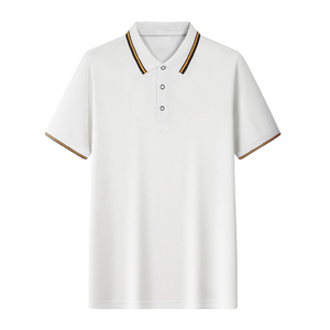 Couleur unie de haute qualité pour hommes, T-shirt polo, vêtements de golf surdimensionnés avec impression numérique douce, sérigraphie, broderie DTG - Product Image 6