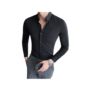 Camisa Hawaiana de algodón satinado para hombre, Vestido de playa de verano con botones estampados, manga corta, tela de popelina de estilo clásico sin hierro - Product Image 3