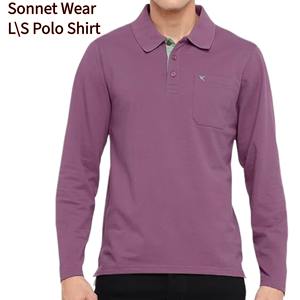 Polo de manga larga Camiseta sólida para invierno Corporativo para hombre - Product Image 3