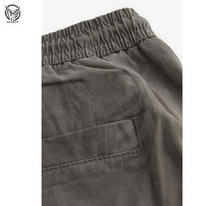 Vente en gros de shorts cargo pour hommes taille élastique Streetwear 100% coton toile coupe-vent séchage rapide respirant été - Product Image 6