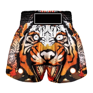 Boxe Jiu Jitsu Combat Muay Thai Shorts Sublimation Personnalisée MMA Short De Boxe Taille Élastique Boxe Tronc - Product Image 3