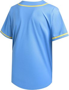 Jersey de béisbol y softbol transpirable de secado rápido para camisetas de béisbol negras de diseño abotonado Unisex para hombres - Product Image 2